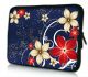 laptophoes 10,1 inch rode beige bloemen sleevy 