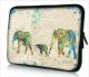 Laptophoes 13,3 inch wereldkaart olifanten - Sleevy