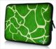 Sleevy 15,6 inch laptophoes groene giraffe design