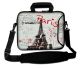 laptoptas 15 inch postcard Paris grijs Sleevy