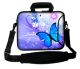 Sleevy 15.6 inch laptoptas blauwe vlinder
