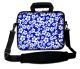 Sleevy 17.3 inch laptoptas klavertje 5 blauw