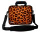 laptoptas 17 inch oranje panterprint Sleevy