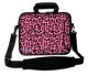 Sleevy 17.3 inch laptoptas roze panterprint