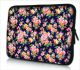 Sleeve 9,7 inch iPad/tablet oranje/roze bloemetjes