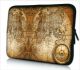 Sleeve 9,7 inch iPad/tablet wereldkaart en kompas