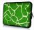 Sleevy 11,6 inch laptophoes macbookhoes groene giraffe print