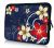 Sleevy 13,3 inch laptophoes rode beige bloemen