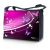 Sleevy 15,6 inch laptoptas paarse vlinders