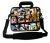 Sleevy 17.3 inch laptoptas collage hondjes