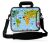 Laptoptas 17,3 inch wereldkaart dieren - Sleevy