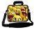 Sleevy 17,3 inch laptoptas gele smileys