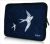 Sleeve 9,7 inch iPad/tablet blauw patroon en vogels